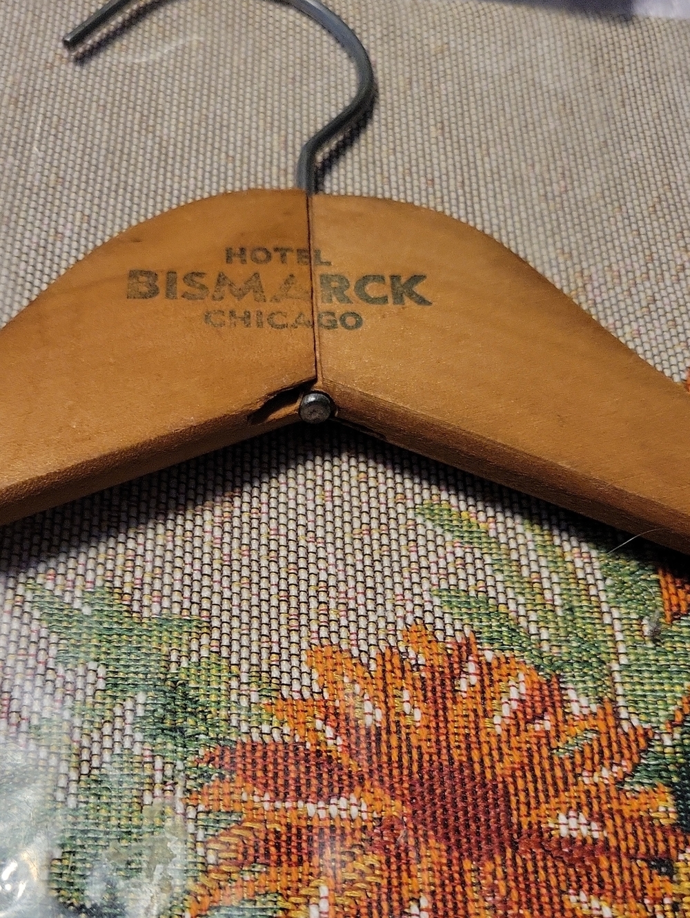 Vintage  Wooden Hanger - Tan